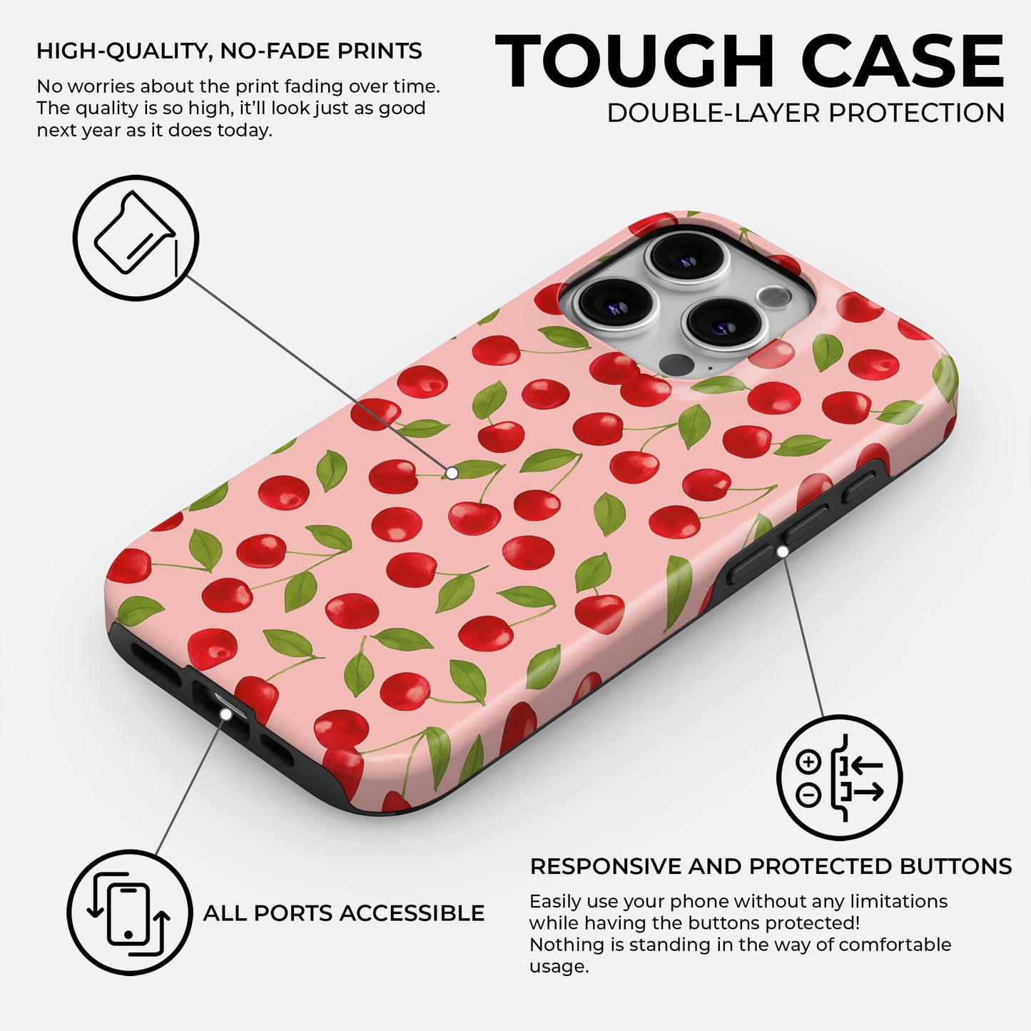 Casiden Cherry - Phone Case • Tough
